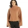 Beyond Yoga Plushfleece Back East Pullover Sepia Brown