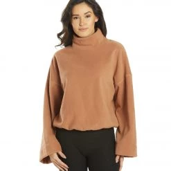 Beyond Yoga Plushfleece Back East Pullover Sepia Brown