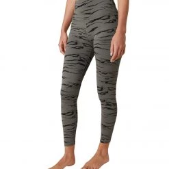 Beyond Yoga High Waisted Midi Legging Pewter Jacquard CLOTHING