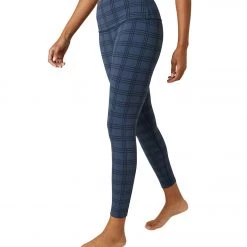 CLOTHING Beyond Yoga High Waisted Midi Legging Mineral Blue Jacquard
