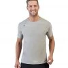 Rhone Men's Reign Short Sleeve Shirt Light Gray Heather 2 Rhone Men's Reign Short Sleeve Shirt Light Gray Heather