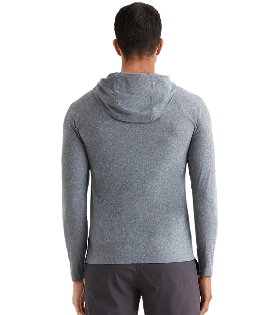CLOTHING Rhone Men's Reign Hoodie Light Gray Heather 4 CLOTHING Rhone Men's Reign Hoodie Light Gray Heather
