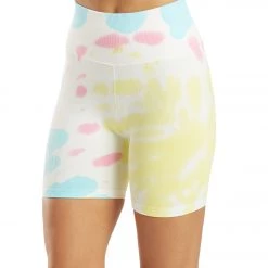 Spiritual Gangster Biker Shorts Sunburst Tie Dye