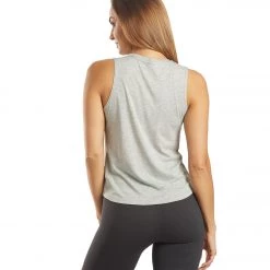 CLOTHING Spiritual Gangster Happiness Muscle Tank Heather Gray