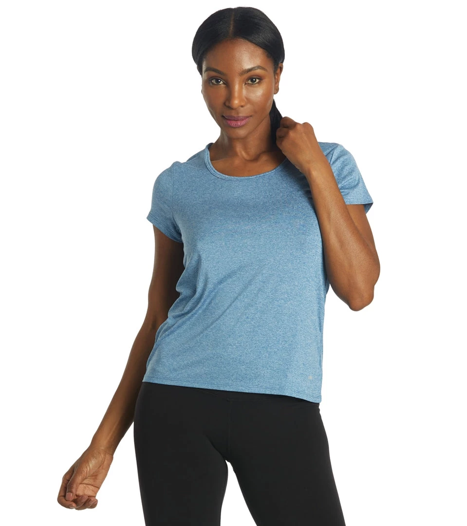 Marika Valery Yoga Tee Heather Vallarta Blue 3 Marika Valery Yoga Tee Heather Vallarta Blue