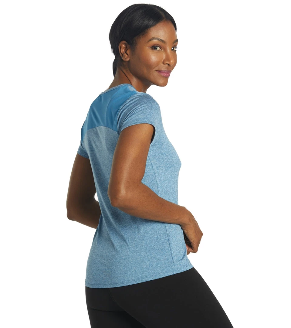 Marika Valery Yoga Tee Heather Vallarta Blue 5 Marika Valery Yoga Tee Heather Vallarta Blue