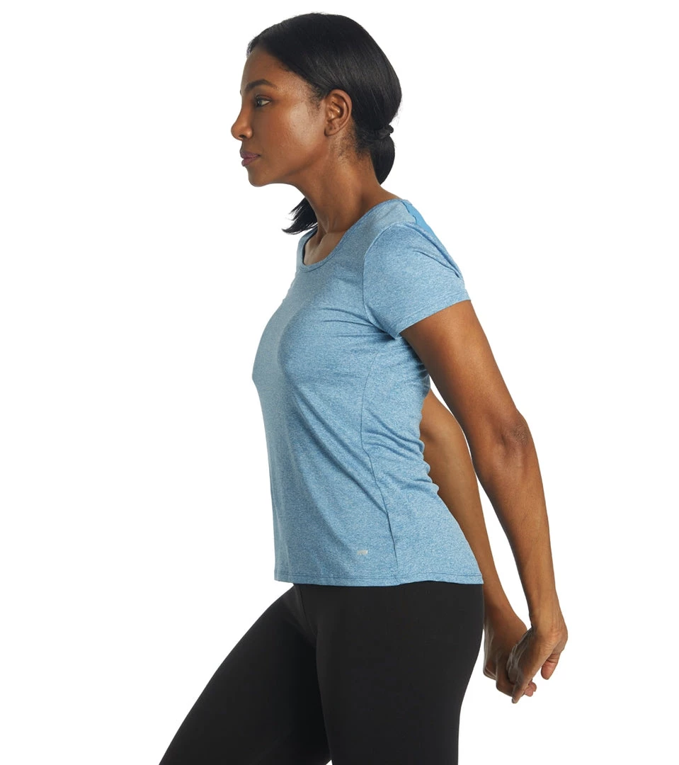 Marika Valery Yoga Tee Heather Vallarta Blue 7 Marika Valery Yoga Tee Heather Vallarta Blue