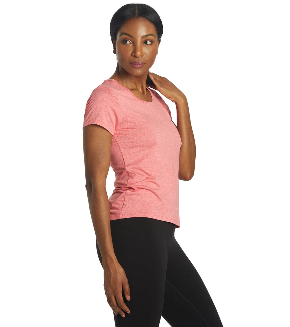 CLOTHING Marika Valery Yoga Tee Heather Geranium 4 CLOTHING Marika Valery Yoga Tee Heather Geranium