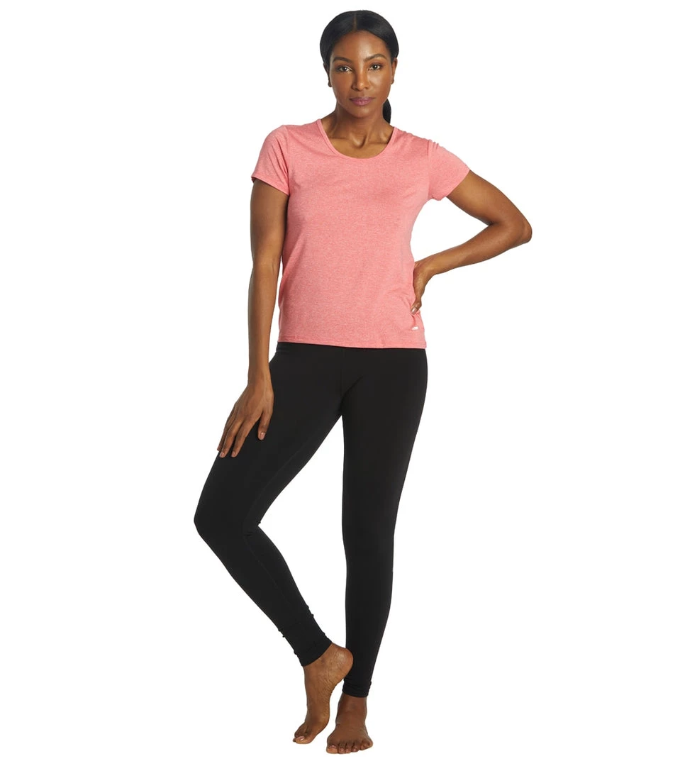 CLOTHING Marika Valery Yoga Tee Heather Geranium 6 CLOTHING Marika Valery Yoga Tee Heather Geranium