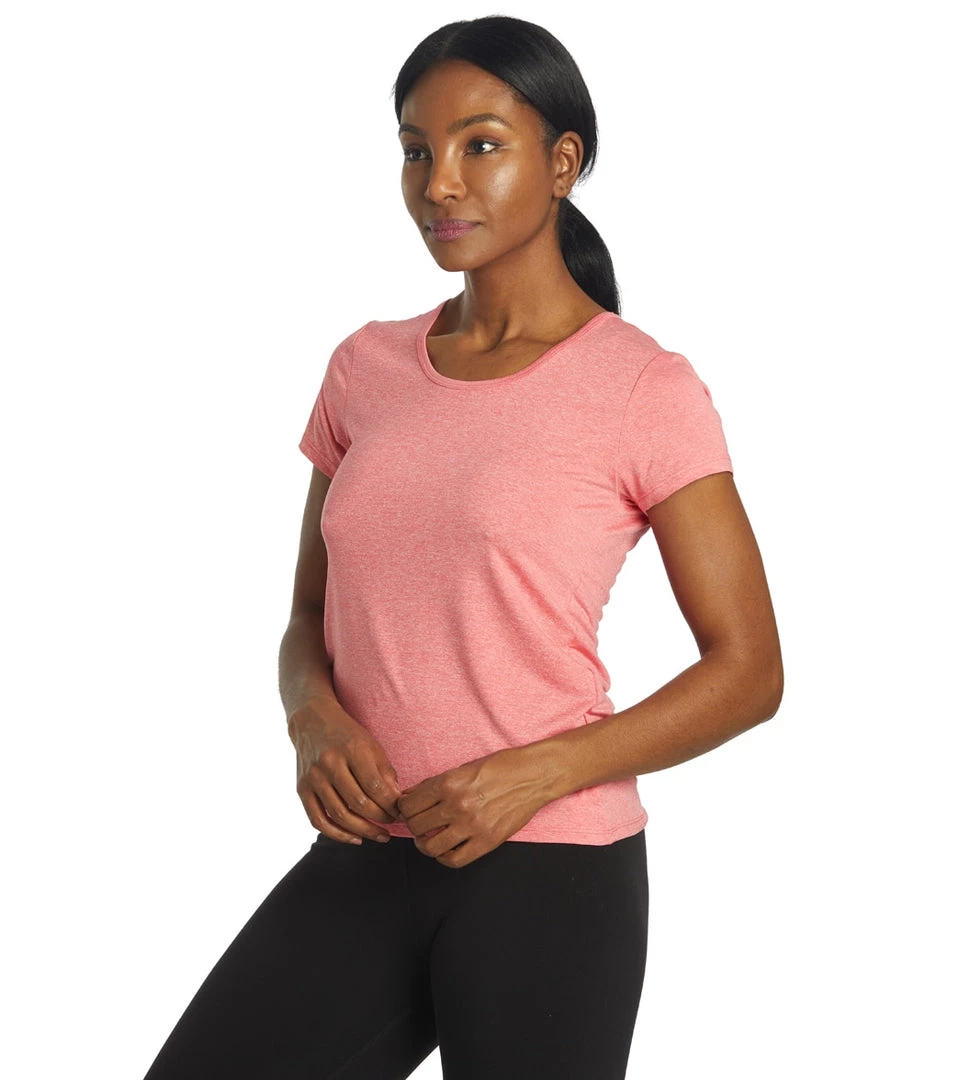 CLOTHING Marika Valery Yoga Tee Heather Geranium 7 CLOTHING Marika Valery Yoga Tee Heather Geranium