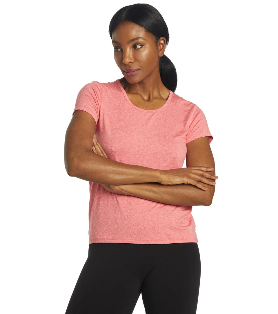 CLOTHING Marika Valery Yoga Tee Heather Geranium 9 CLOTHING Marika Valery Yoga Tee Heather Geranium