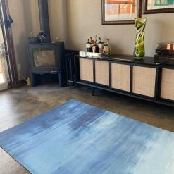 YOGA MATS & PROPS Tada Rugs Basin Yoga Rug Blue