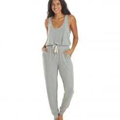 Spiritual Gangster Poppy Jumpsuit Heather Grey