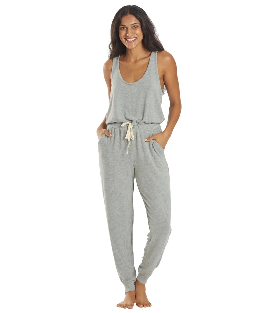 Spiritual Gangster Poppy Jumpsuit Heather Grey 3 Spiritual Gangster Poppy Jumpsuit Heather Grey