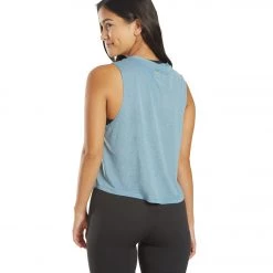 CLOTHING Spiritual Gangster Kindness Active Crop Tank Seascape