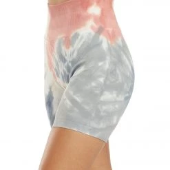 Spiritual Gangster Biker Short Seascape Spiral Tie Dye CLOTHING