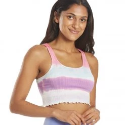 Spiritual Gangster Amor Crop Tank Watercolor Wash Tie Dye CLOTHING