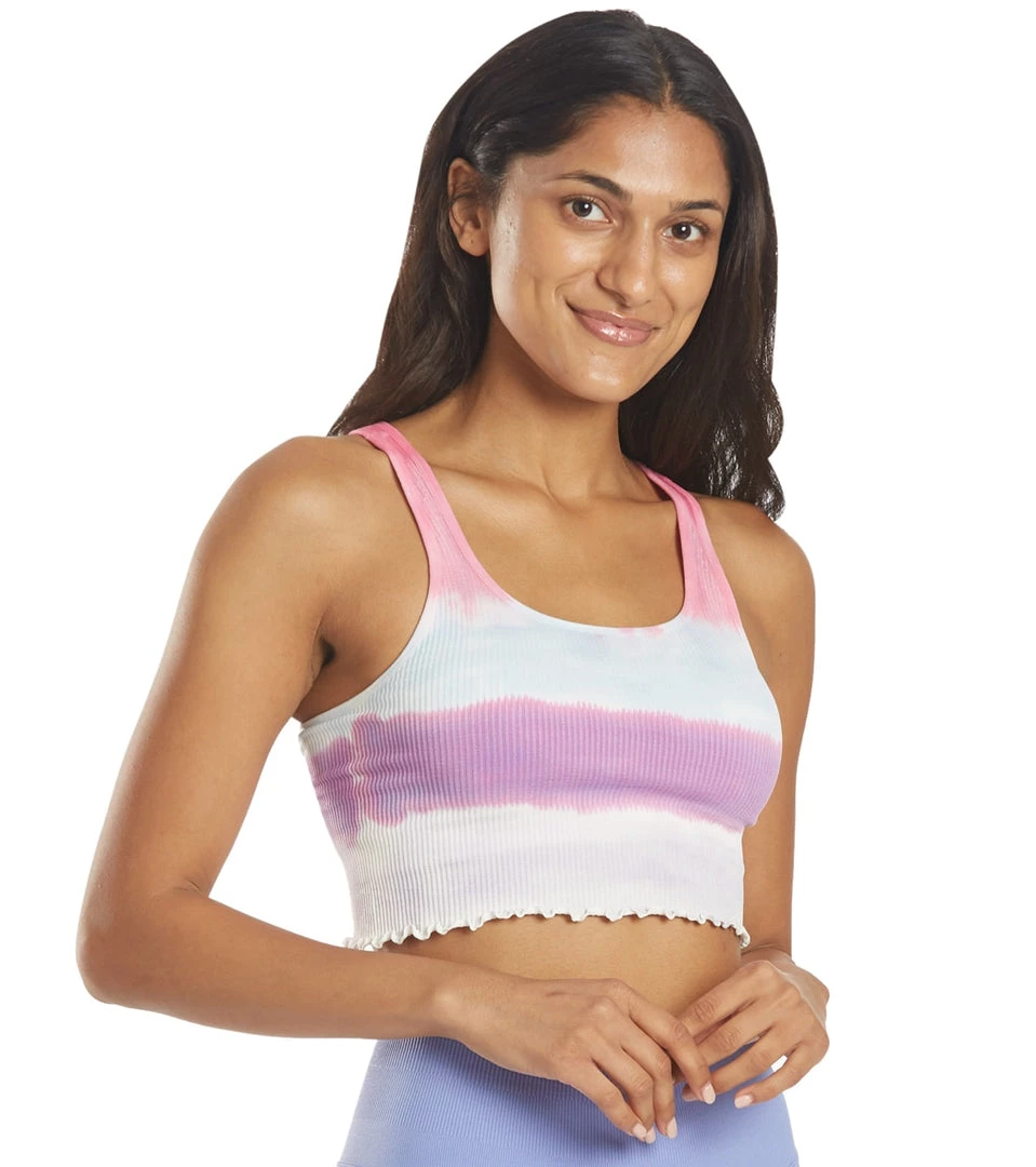 Spiritual Gangster Amor Crop Tank Watercolor Wash Tie Dye CLOTHING 4 Spiritual Gangster Amor Crop Tank Watercolor Wash Tie Dye CLOTHING