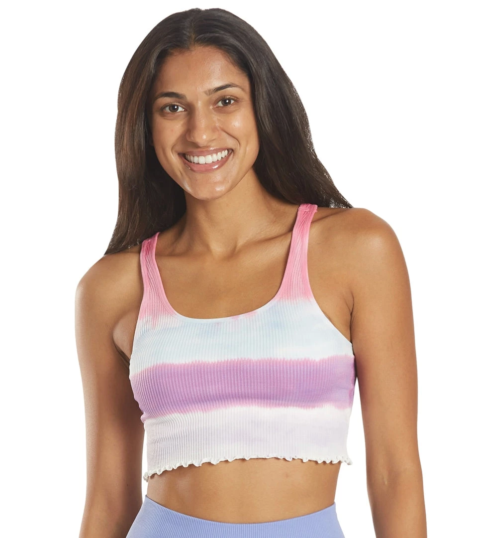 Spiritual Gangster Amor Crop Tank Watercolor Wash Tie Dye CLOTHING 9 Spiritual Gangster Amor Crop Tank Watercolor Wash Tie Dye CLOTHING