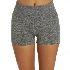 Spiritual Gangster Amor High Waist Shortie Heather Grey CLOTHING