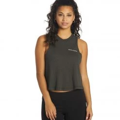 Spiritual Gangster Kindness Crop Tank Vintage Black CLOTHING