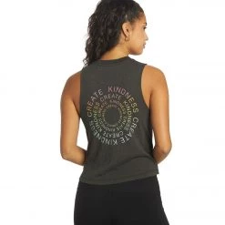 Spiritual Gangster Kindness Crop Tank Vintage Black CLOTHING 11 Spiritual Gangster Kindness Crop Tank Vintage Black CLOTHING
