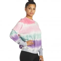 CLOTHING Spiritual Gangster Watercolor Bridget Raglan Pullover Watercolor Wash Tie Dye