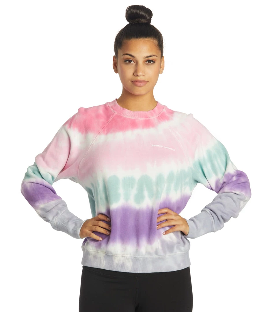 CLOTHING Spiritual Gangster Watercolor Bridget Raglan Pullover Watercolor Wash Tie Dye 9 CLOTHING Spiritual Gangster Watercolor Bridget Raglan Pullover Watercolor Wash Tie Dye