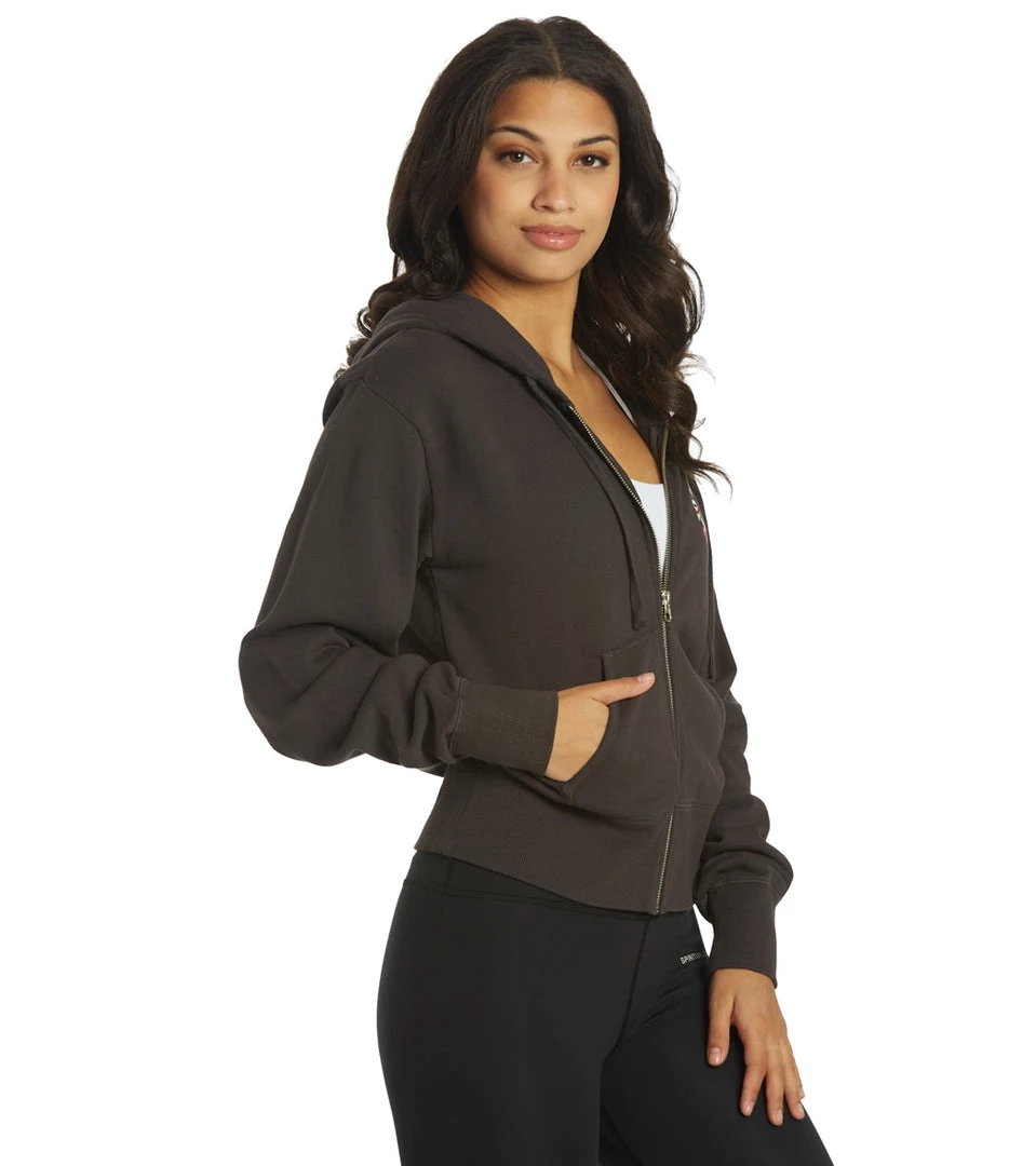 Spiritual Gangster Talullah Zip Hoodie Vintage Black CLOTHING 4 Spiritual Gangster Talullah Zip Hoodie Vintage Black CLOTHING