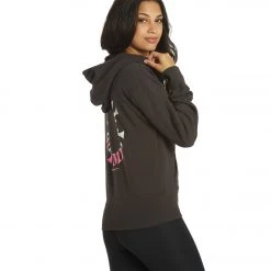 Spiritual Gangster Talullah Zip Hoodie Vintage Black CLOTHING 12 Spiritual Gangster Talullah Zip Hoodie Vintage Black CLOTHING