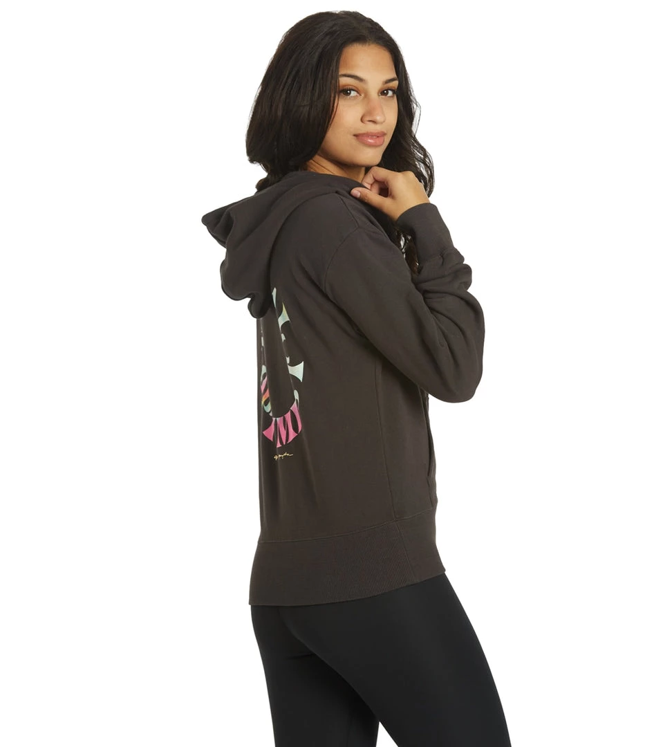 Spiritual Gangster Talullah Zip Hoodie Vintage Black CLOTHING 5 Spiritual Gangster Talullah Zip Hoodie Vintage Black CLOTHING