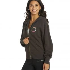 Spiritual Gangster Talullah Zip Hoodie Vintage Black CLOTHING 14 Spiritual Gangster Talullah Zip Hoodie Vintage Black CLOTHING