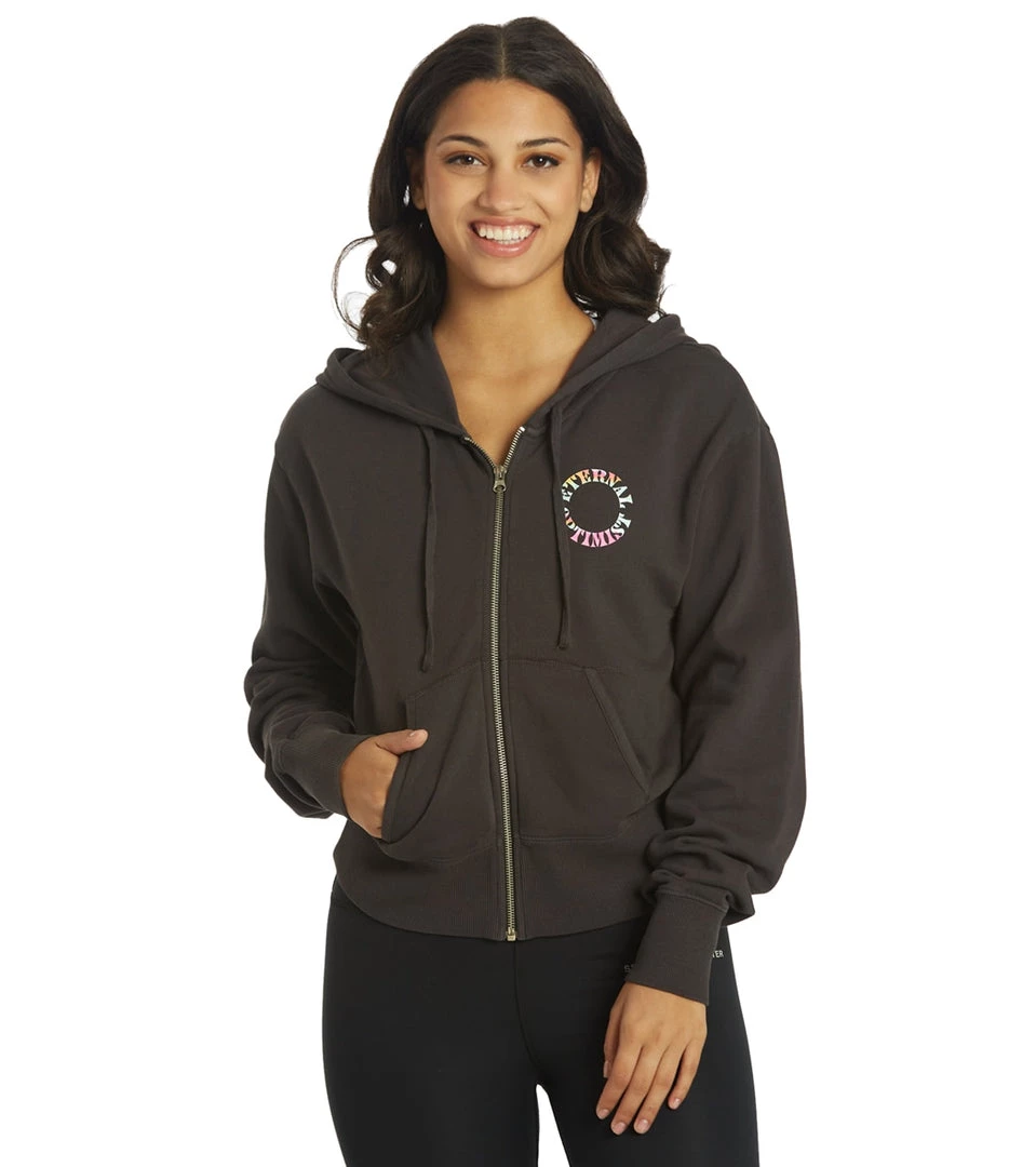 Spiritual Gangster Talullah Zip Hoodie Vintage Black CLOTHING 10 Spiritual Gangster Talullah Zip Hoodie Vintage Black CLOTHING