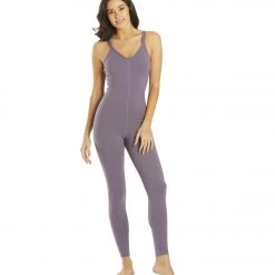 CLOTHING Everyday Yoga Radiant Solid Strappy Back Long Leotard 28
