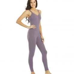 CLOTHING Everyday Yoga Radiant Solid Strappy Back Long Leotard 28