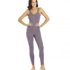 CLOTHING Everyday Yoga Radiant Solid Strappy Back Long Leotard 28