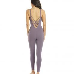 CLOTHING Everyday Yoga Radiant Solid Strappy Back Long Leotard 28