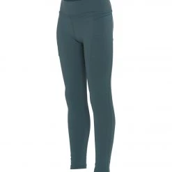 Everyday Yoga Girl Uphold Solid High Waisted Leggings With Pockets Eucalyptus Grey