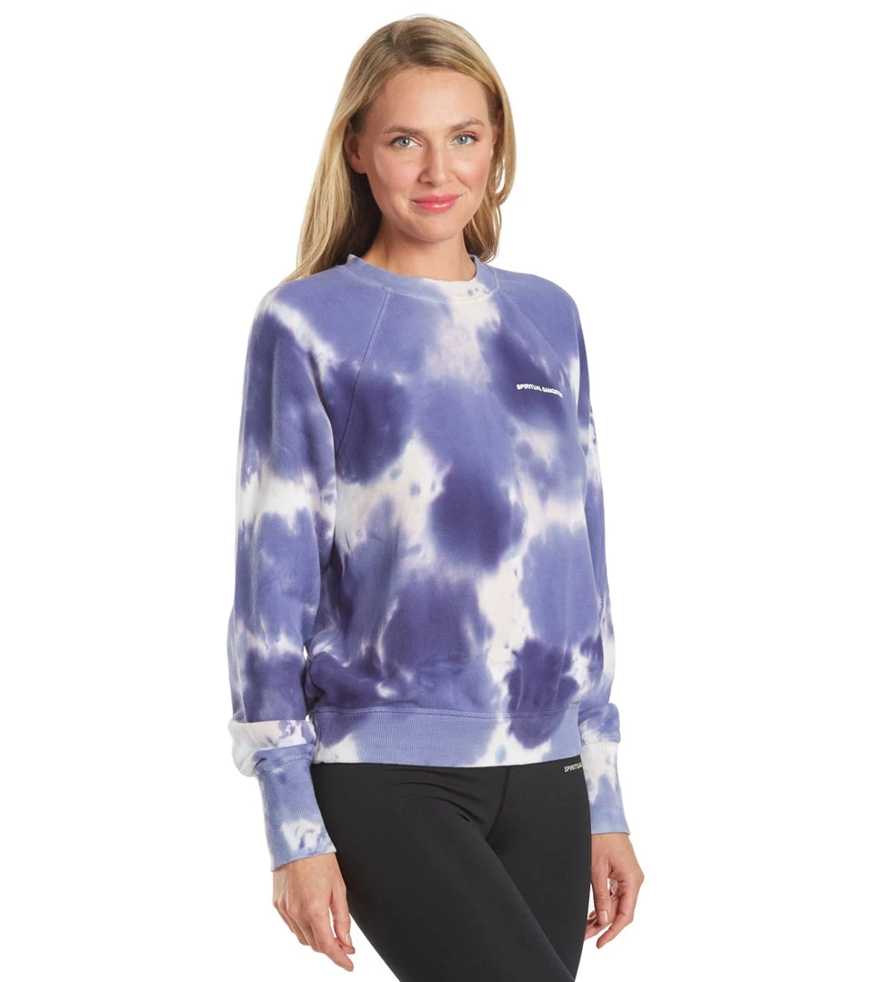 CLOTHING Spiritual Gangster Wildflower Bridget Raglan Pullover Wildflower Tie Dye 4 CLOTHING Spiritual Gangster Wildflower Bridget Raglan Pullover Wildflower Tie Dye