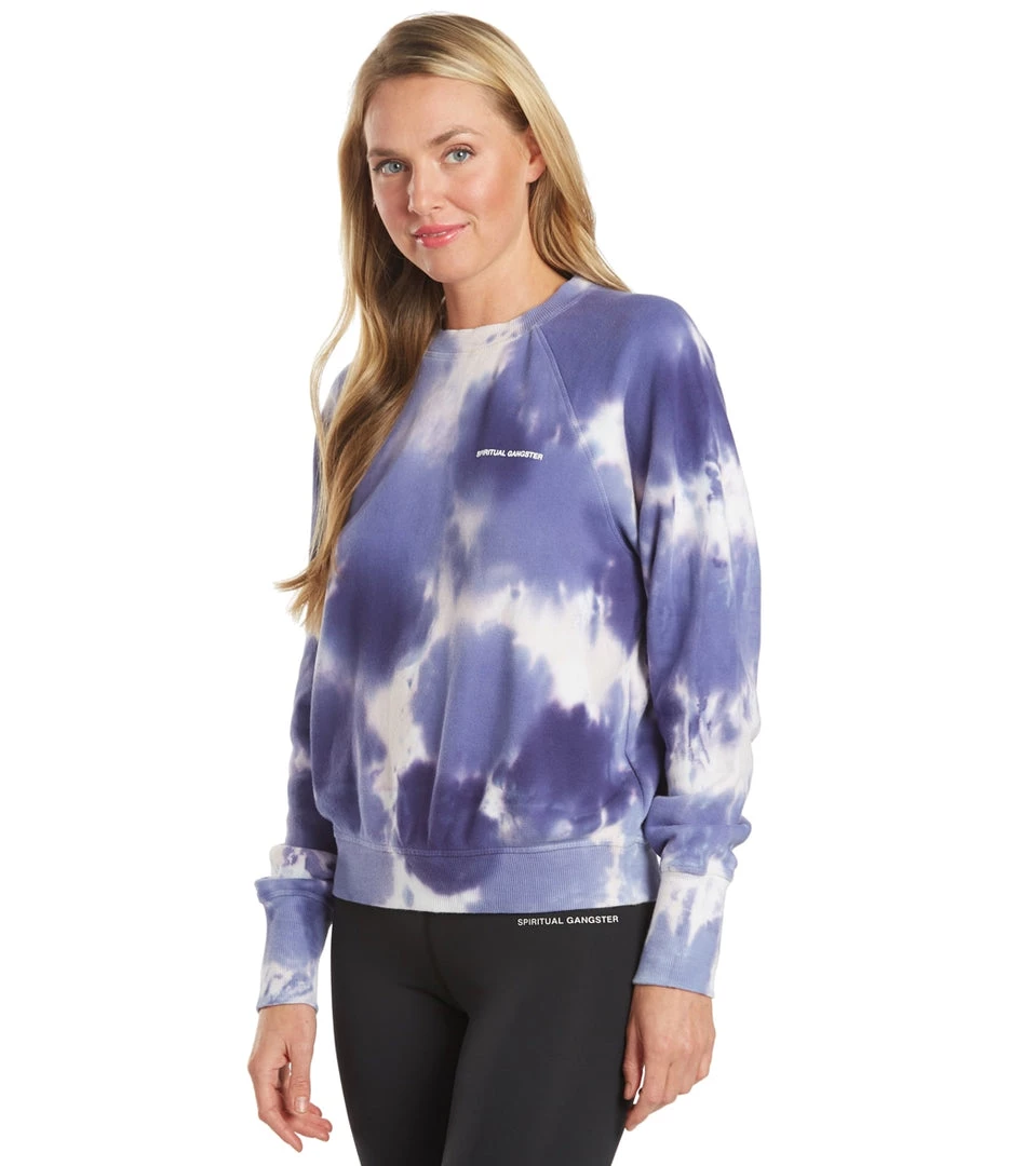 CLOTHING Spiritual Gangster Wildflower Bridget Raglan Pullover Wildflower Tie Dye 7 CLOTHING Spiritual Gangster Wildflower Bridget Raglan Pullover Wildflower Tie Dye