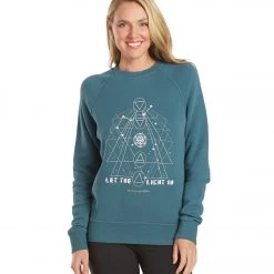CLOTHING Spiritual Gangster Light Old School Terry Pullover Lagoon
