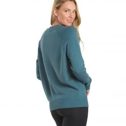 CLOTHING Spiritual Gangster Light Old School Terry Pullover Lagoon