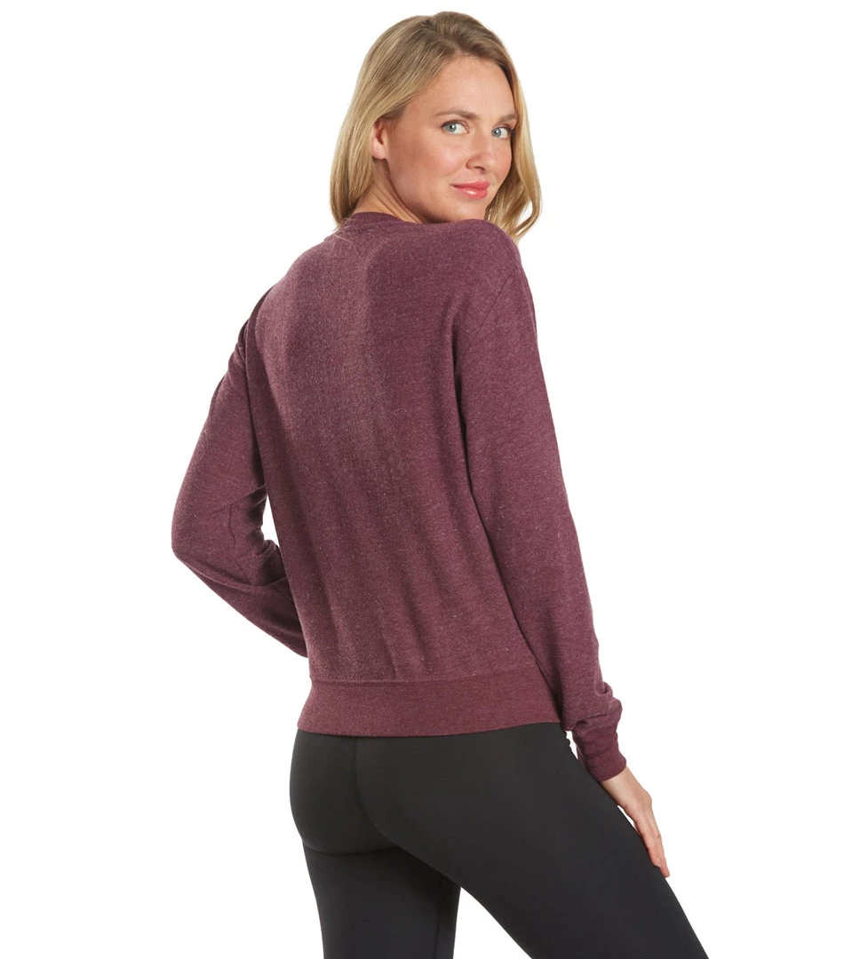 Spiritual Gangster Hustle Crew Neck Savasana Pullover Blackberry CLOTHING 5 Spiritual Gangster Hustle Crew Neck Savasana Pullover Blackberry CLOTHING