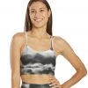 Marika Kailee Sports Bra Black Watercolor Ikat CLOTHING