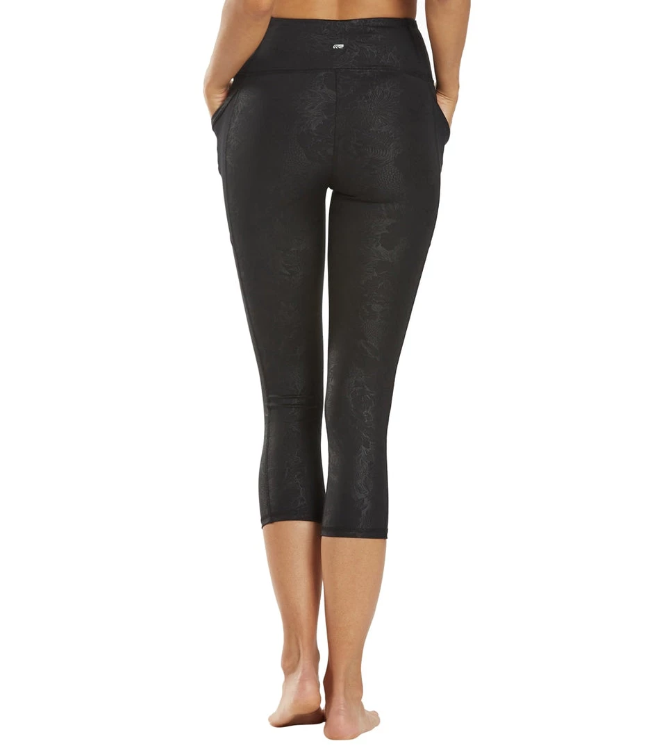 CLOTHING Marika Callie Capri Black Wildflower Emboss 5 CLOTHING Marika Callie Capri Black Wildflower Emboss