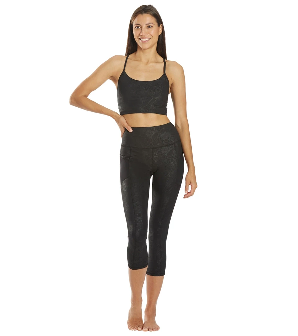 CLOTHING Marika Callie Capri Black Wildflower Emboss 6 CLOTHING Marika Callie Capri Black Wildflower Emboss