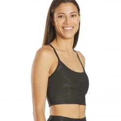 Marika Ivy Sports Bra Black Wildflower Emboss 10 Marika Ivy Sports Bra Black Wildflower Emboss