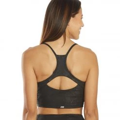 Marika Ivy Sports Bra Black Wildflower Emboss 11 Marika Ivy Sports Bra Black Wildflower Emboss