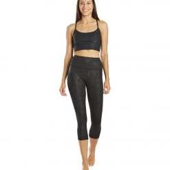 Marika Ivy Sports Bra Black Wildflower Emboss 12 Marika Ivy Sports Bra Black Wildflower Emboss