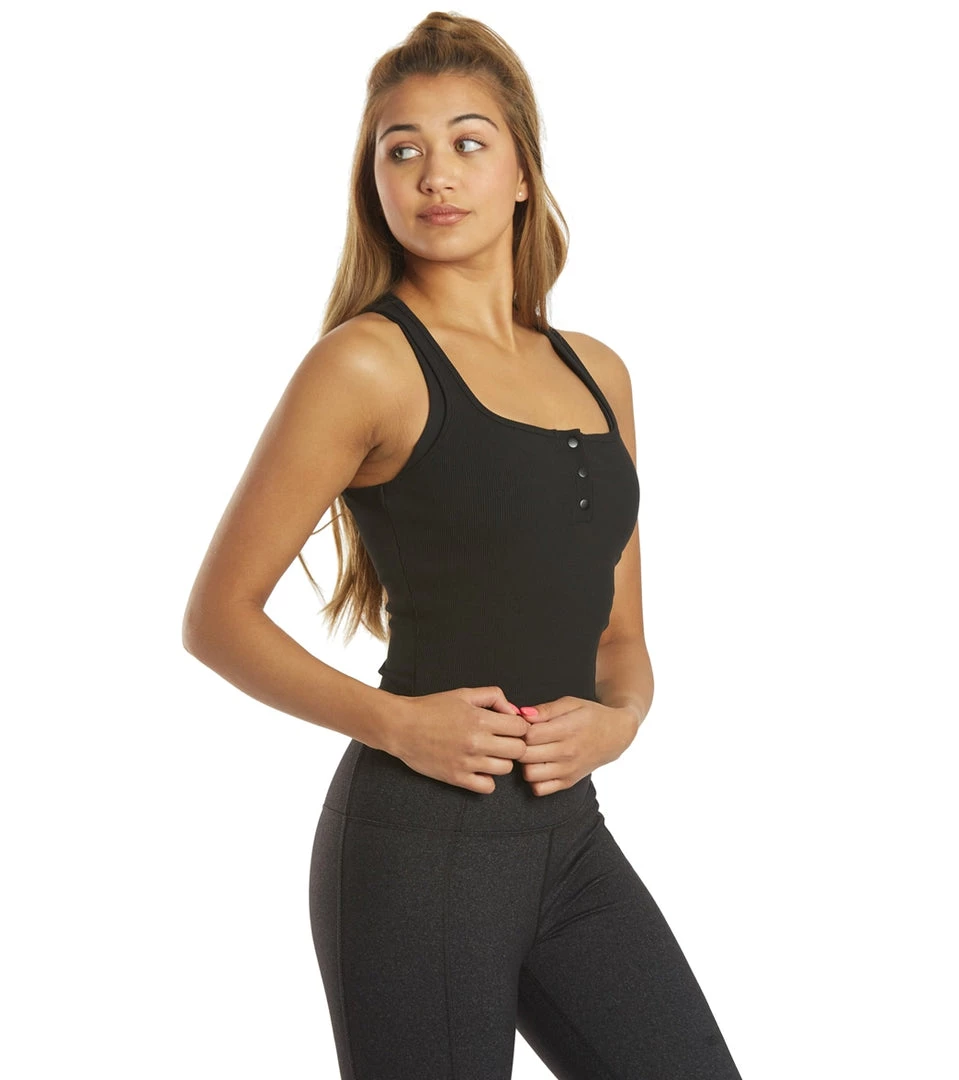CLOTHING Marika Milly Crop Tank Black 4 CLOTHING Marika Milly Crop Tank Black